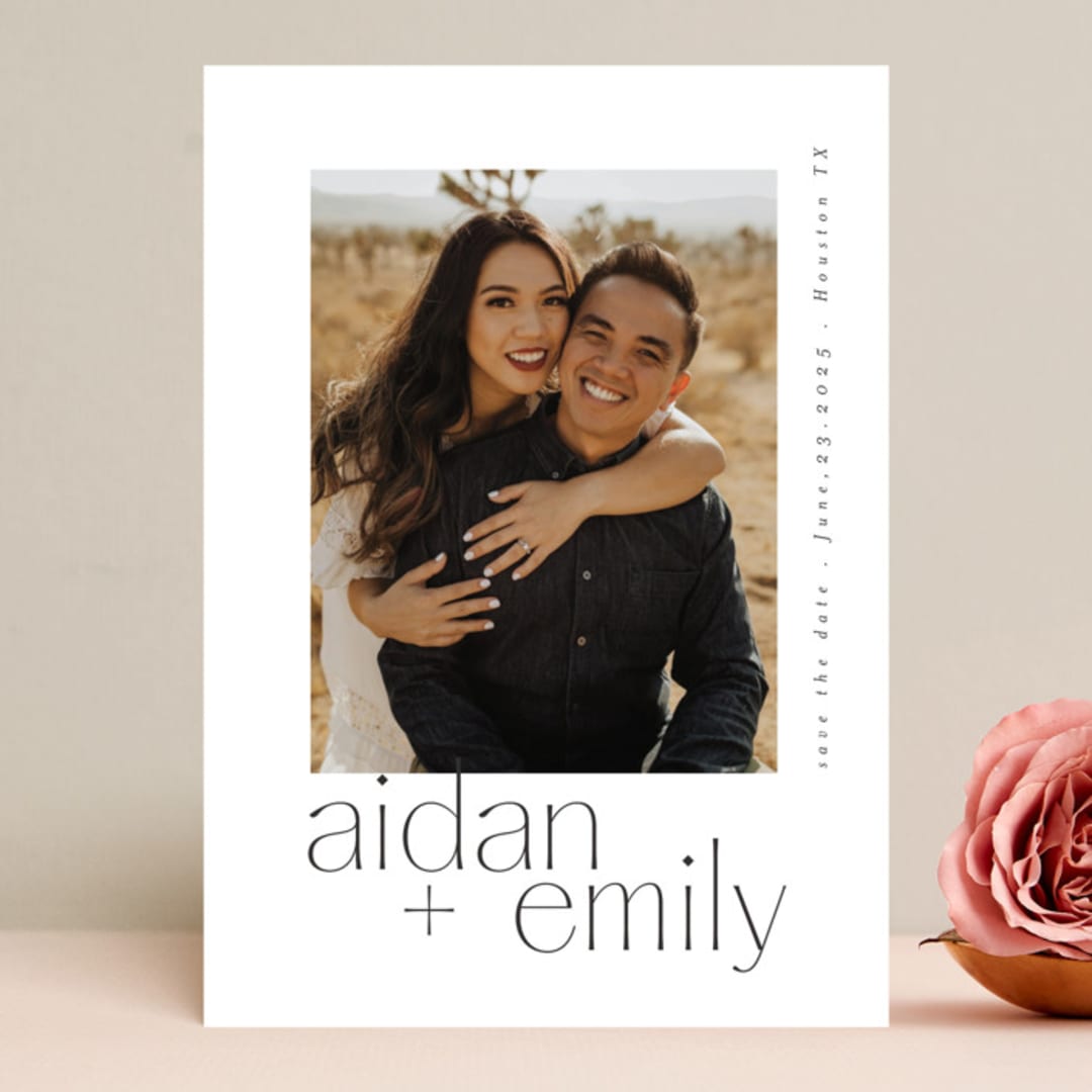 "Names" - Save the Dates in Snow by Itsy Belle Studio - Front