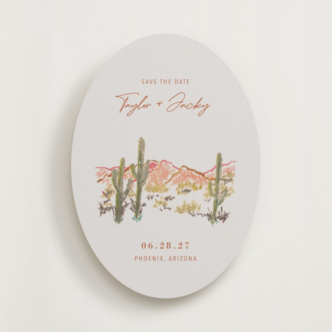 desert crayon drawing