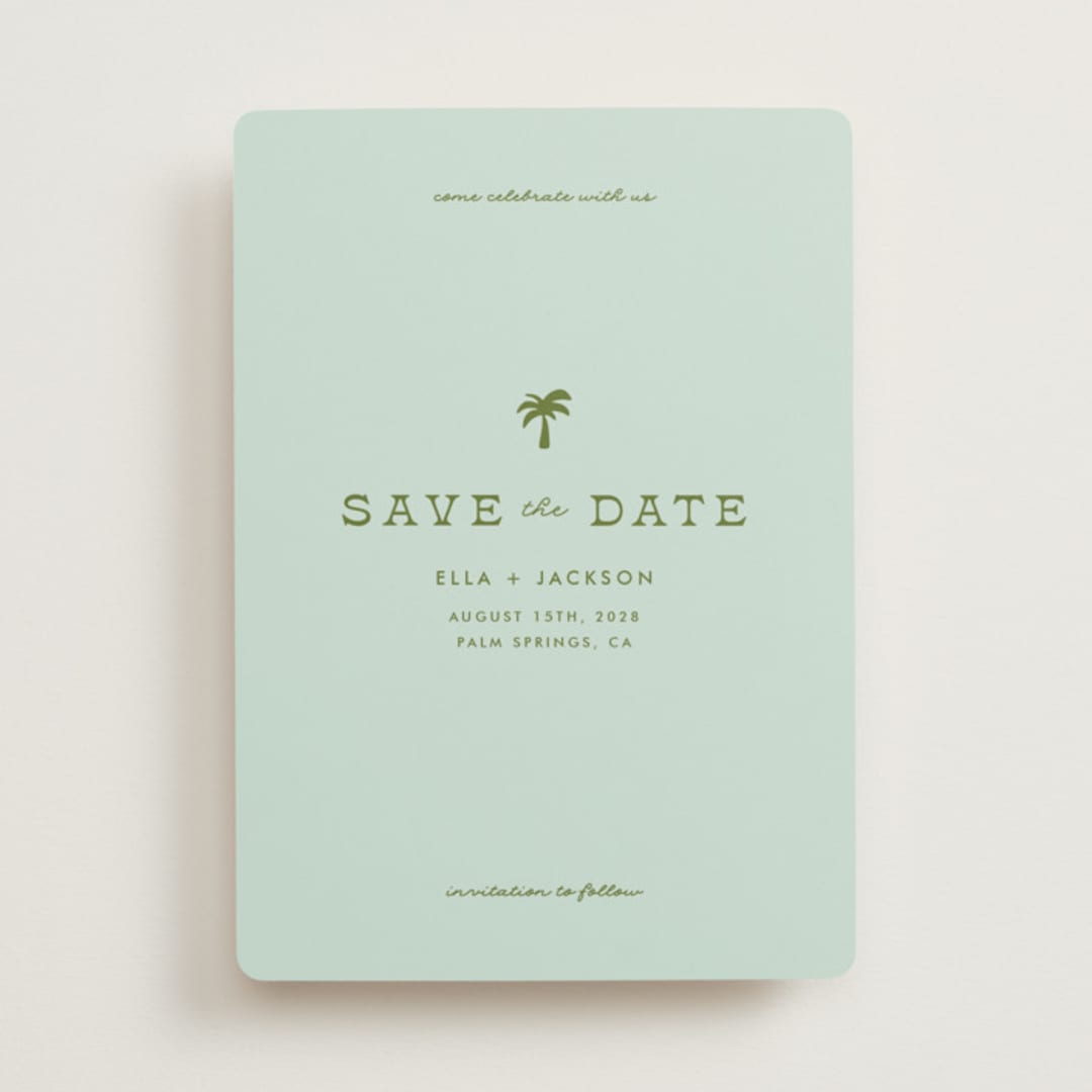"Vacation" - Save the Dates in Ocean by Olivia Goree - Front
