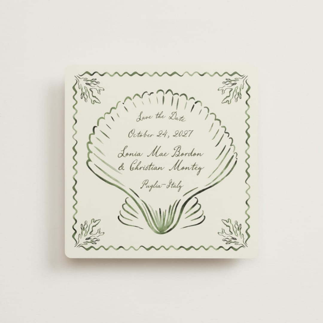 "Puglia" - Save the Dates in Algae by Pati Cascino - Front
