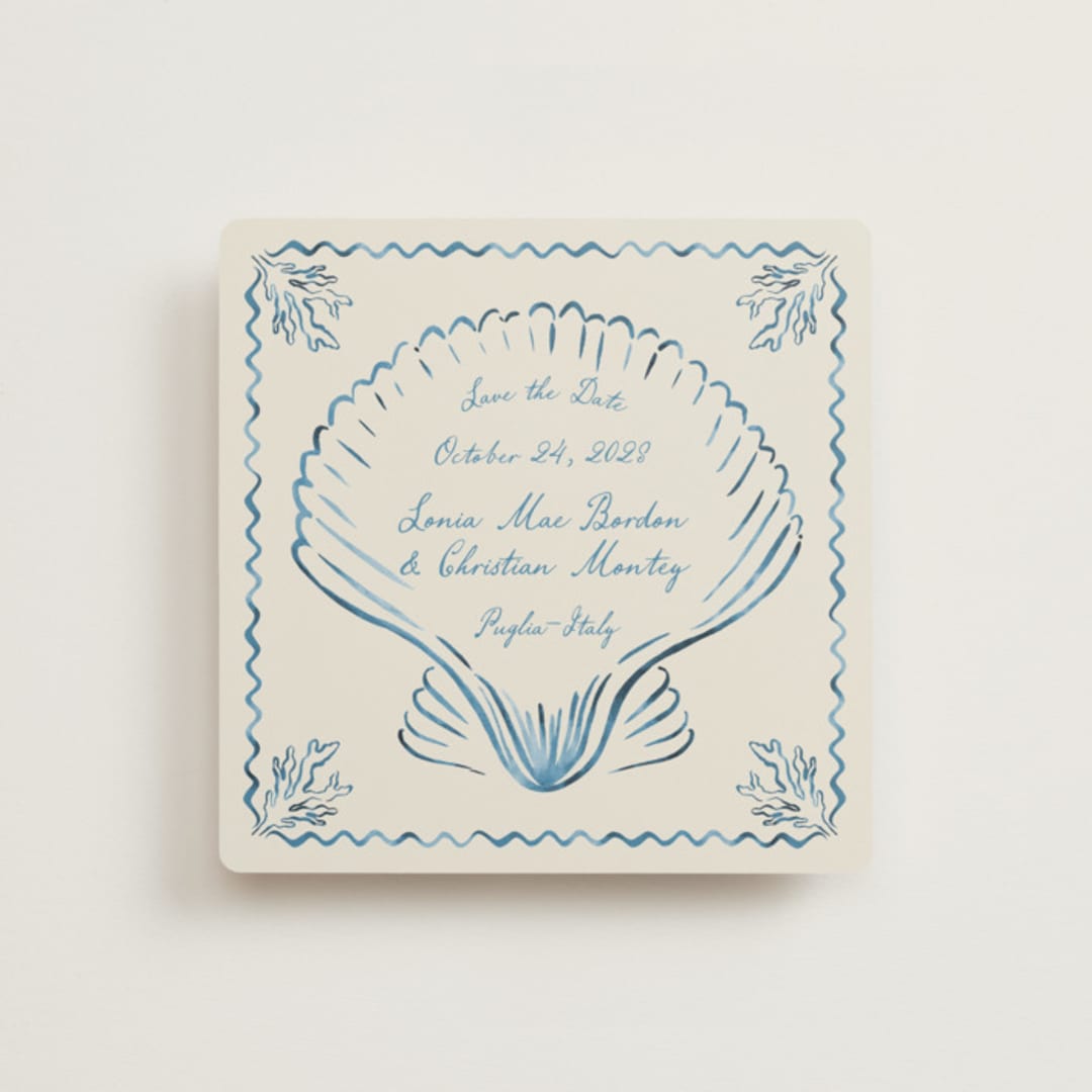 "Puglia" - Save the Dates in Ocean by Pati Cascino - Front