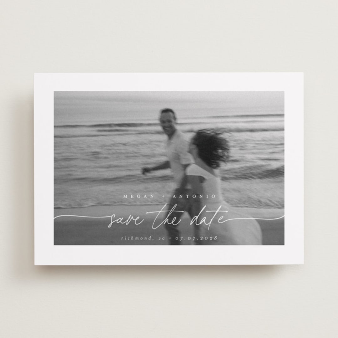 "Gaussian" - Save the Dates in Ivory by Pippa Shaw - Front