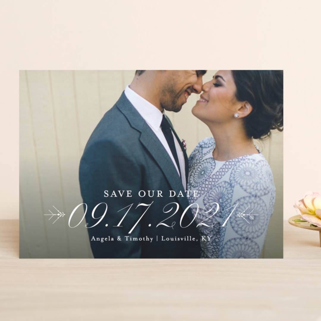 "Grand Date" - Save the Dates in Cotton by Sarah Brown - Front