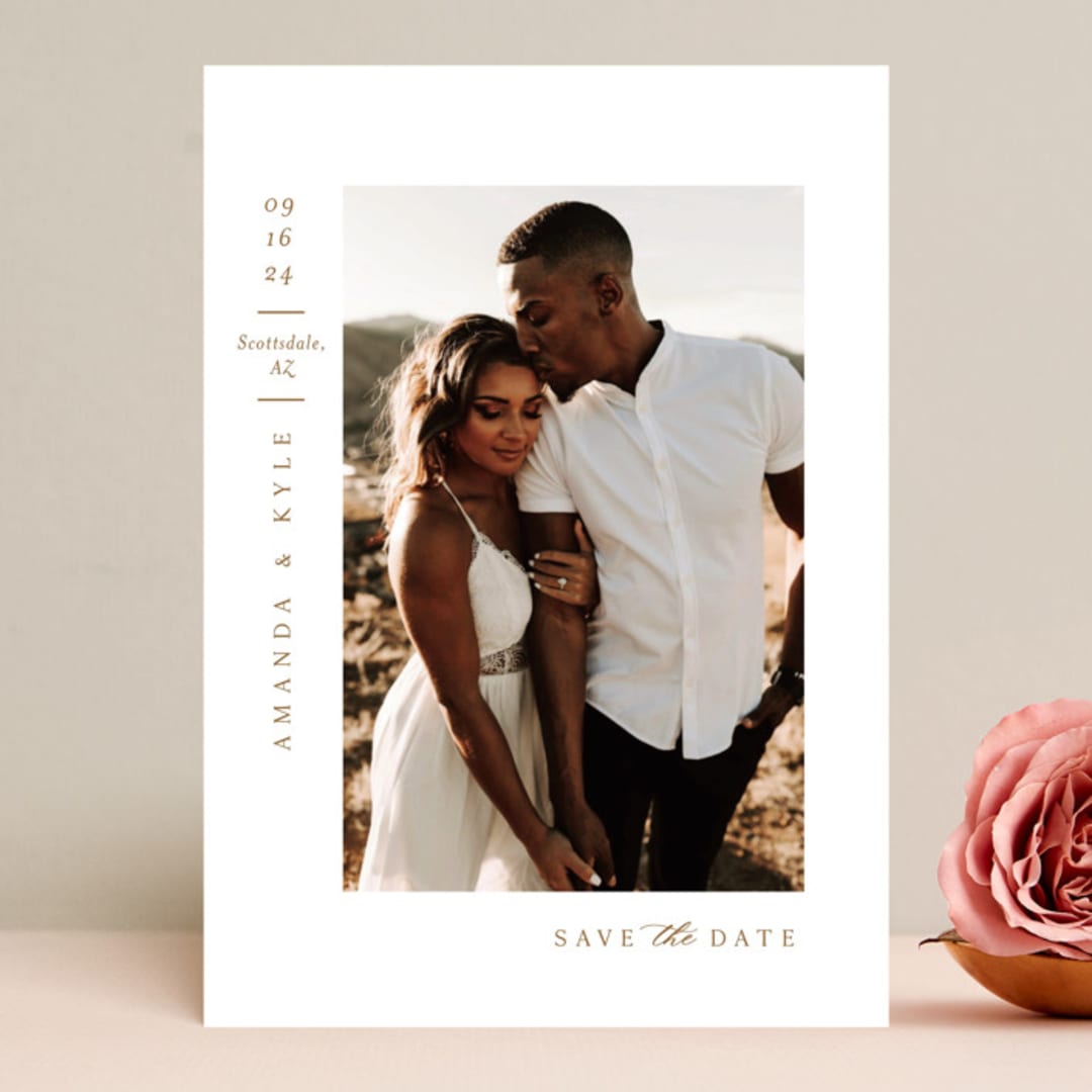 "Minimale" - Save the Dates in Frosting by Jessica Williams - Front