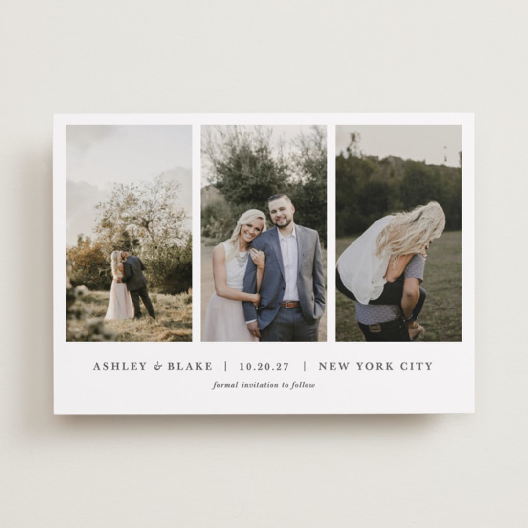 "maybe im amazed" - Save the Dates in Slate by Jula Paper Co. - Front