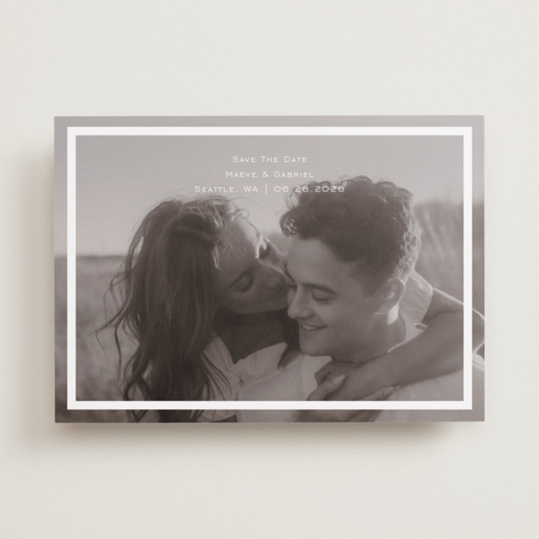 "boxed in" - Save the Dates in Quartz by Jenny Millington - Front