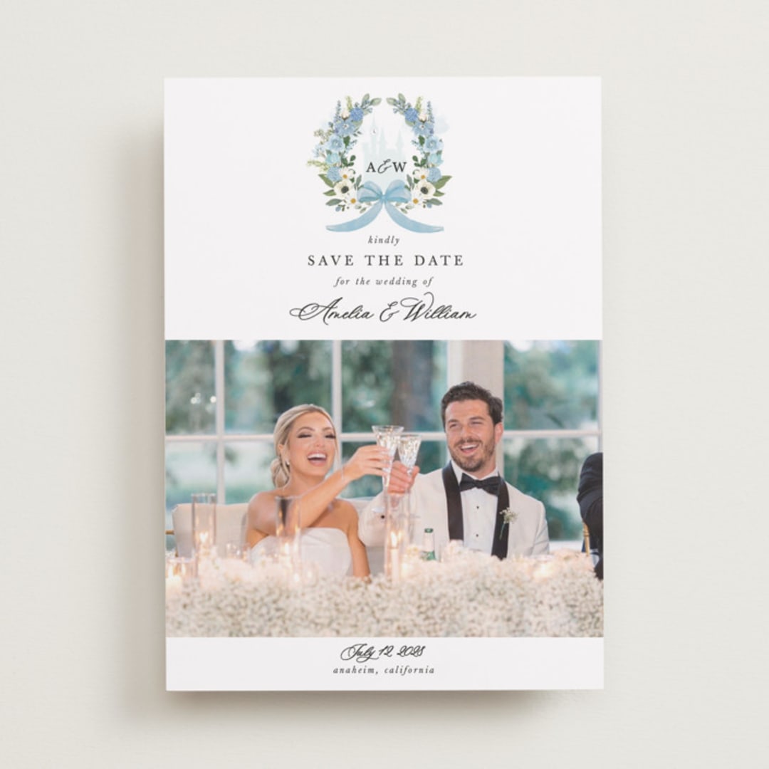 "Disney's Cinderella Fairytale" - Save the Dates in Bluebell by Susan Moyal - Front