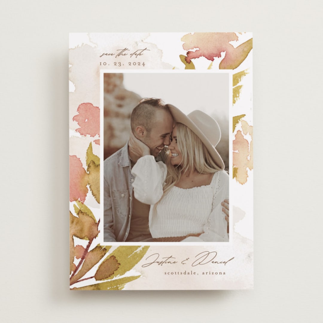 "Impressions of Love" - Save the Dates in Pistachio by Chris Griffith - Front