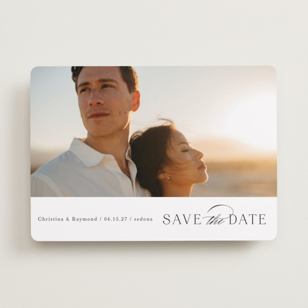 "Eternal Flame" - Save the Dates in Onyx by Mansi Verma - Front