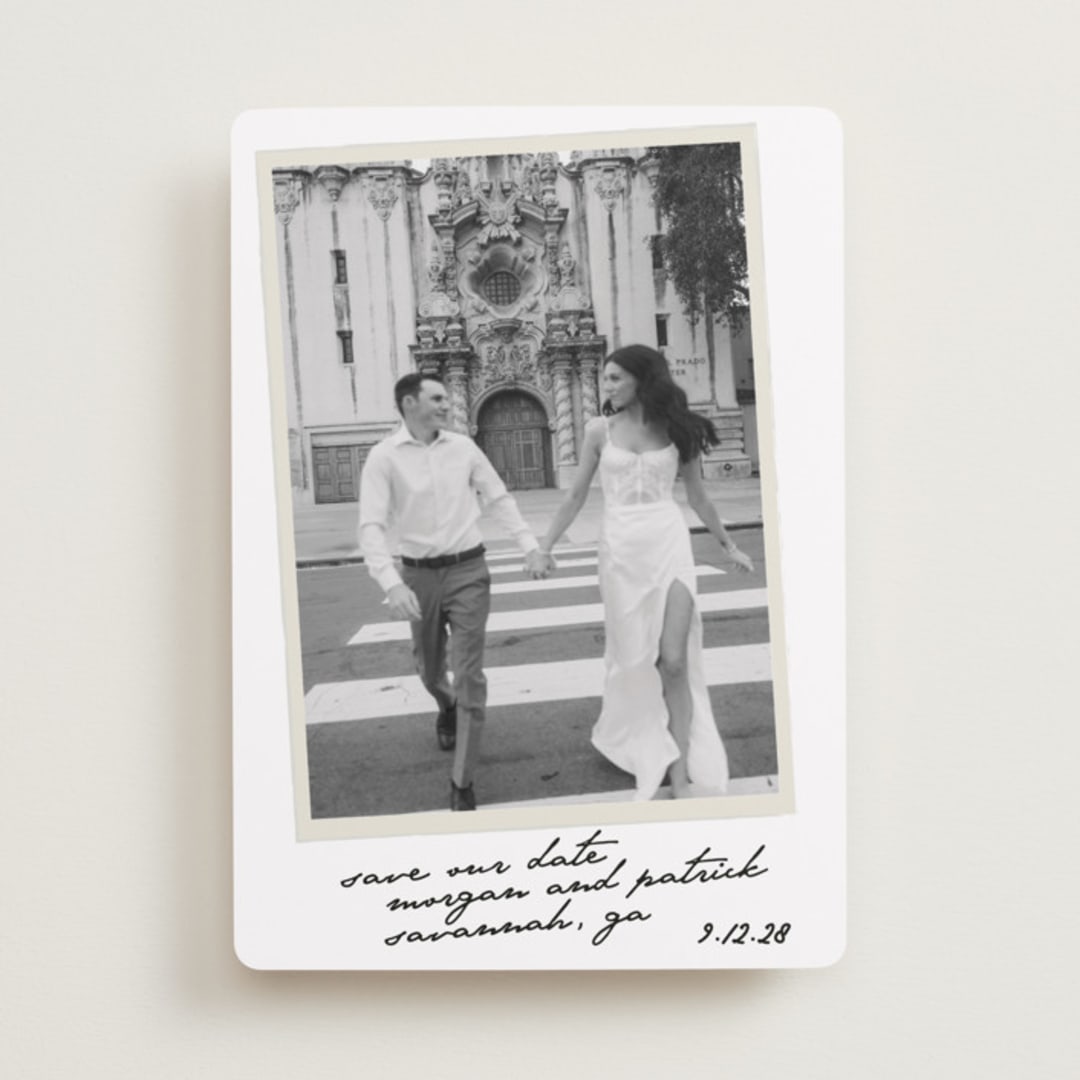 "Venecia" - Save the Dates in Ivory by Maja Cunningham - Front