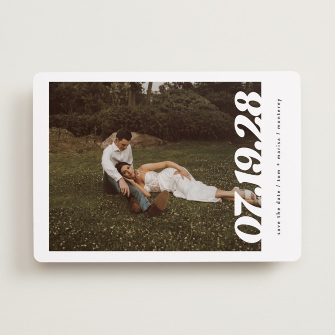 "Sidele" - Save the Dates in Pearl by Christie Garcia - Front