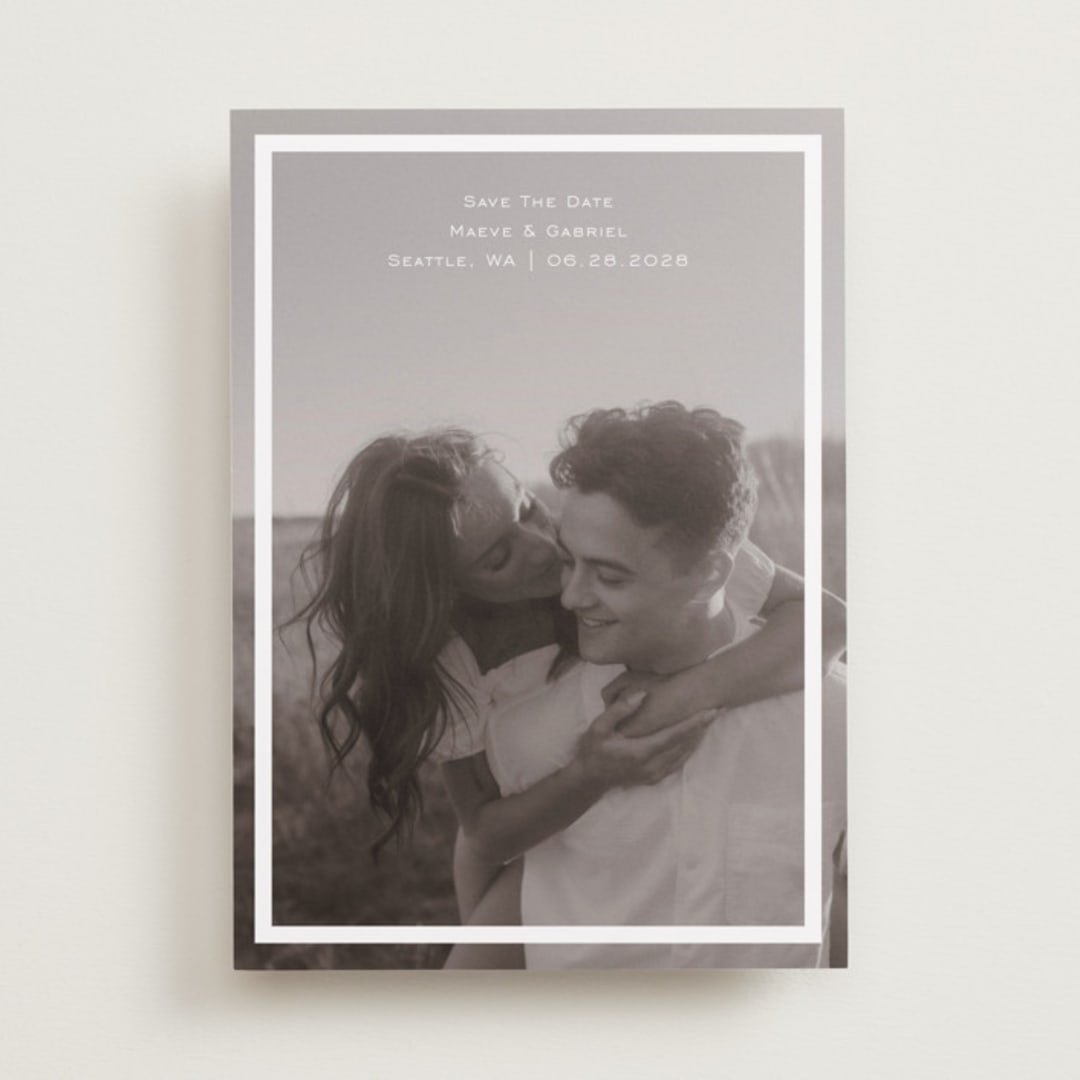 "boxed in" - Save the Dates in Quartz by Jenny Millington - Front