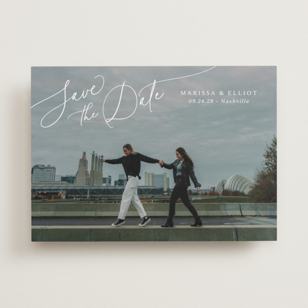 "On The Horizon" - Save the Dates in Pearl by Kaydi Bishop - Front