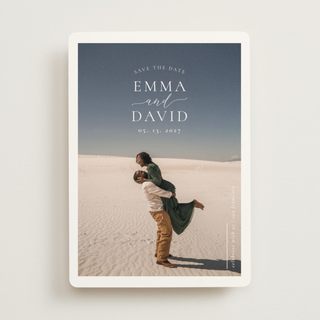 "white frame" - Save the Dates in Cloud by Sabrin Deirani - Front