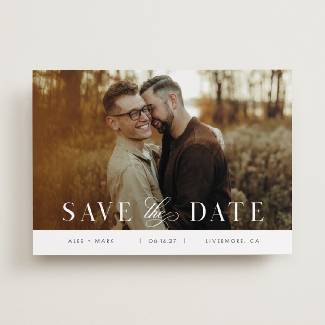 "simple space" - Save the Dates in Lily by Christy Hy Lee - Front