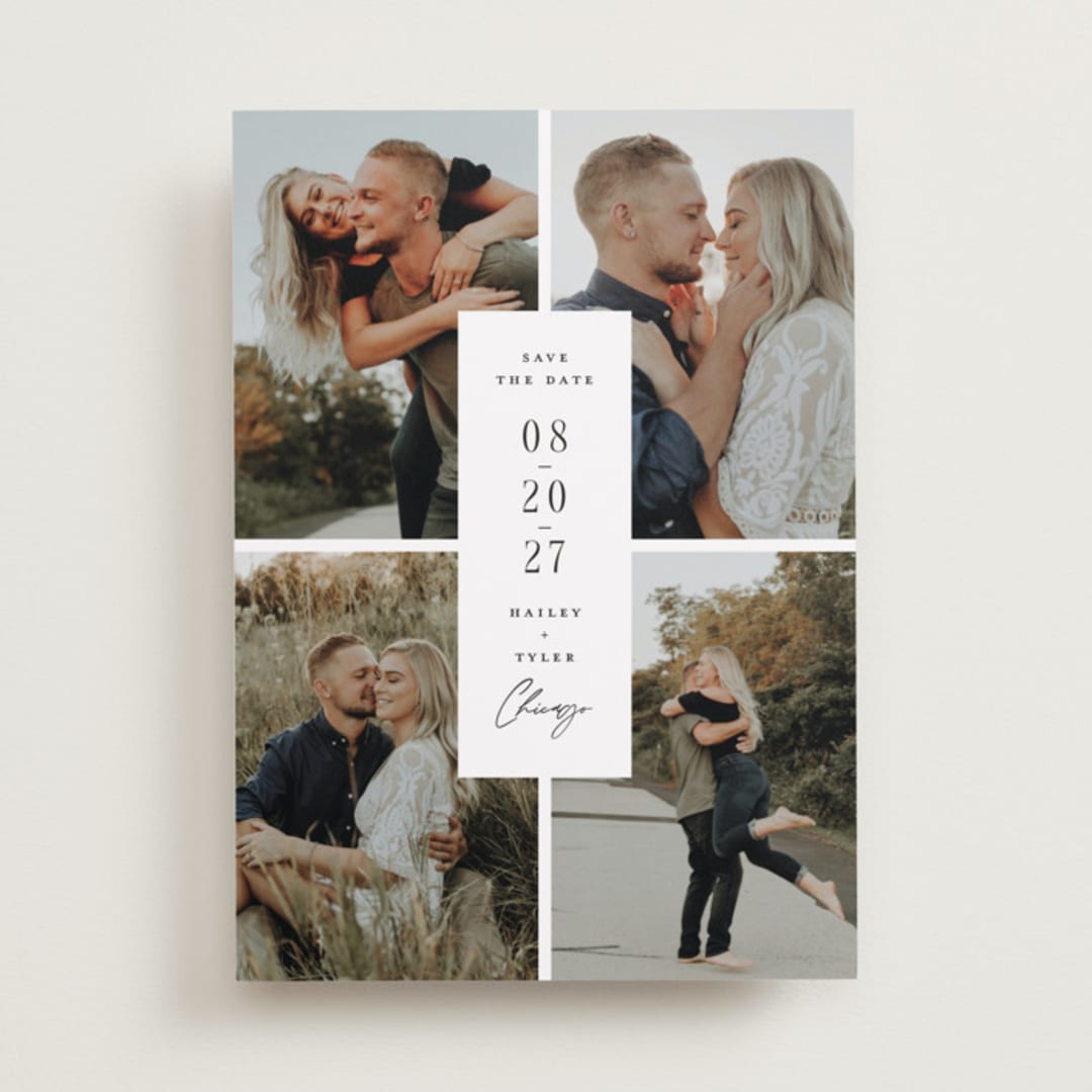 "Focused" - Save the Dates in Snow by Michelle Taylor - Front