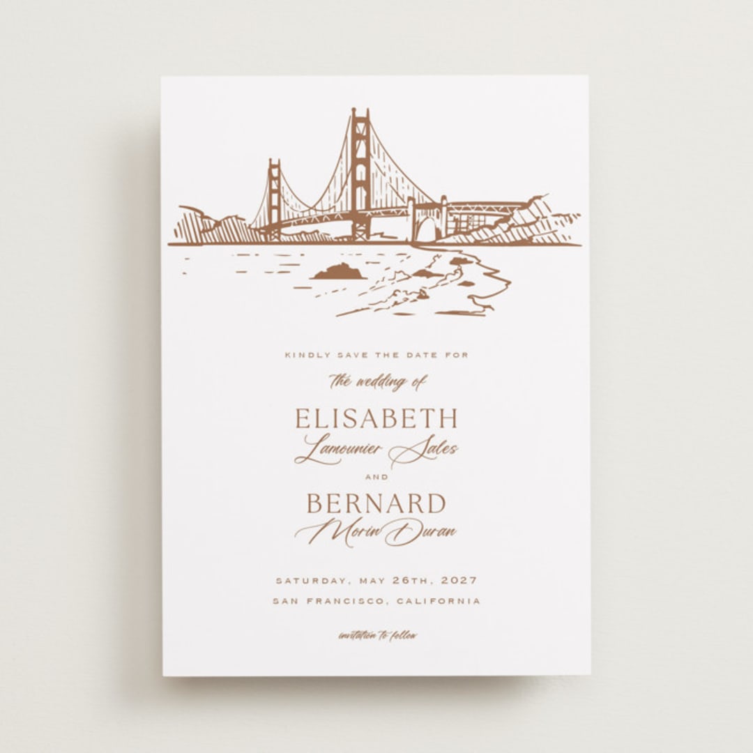 "San Francisco" - Save the Dates in Champagne by Sherley Ferreira - Front