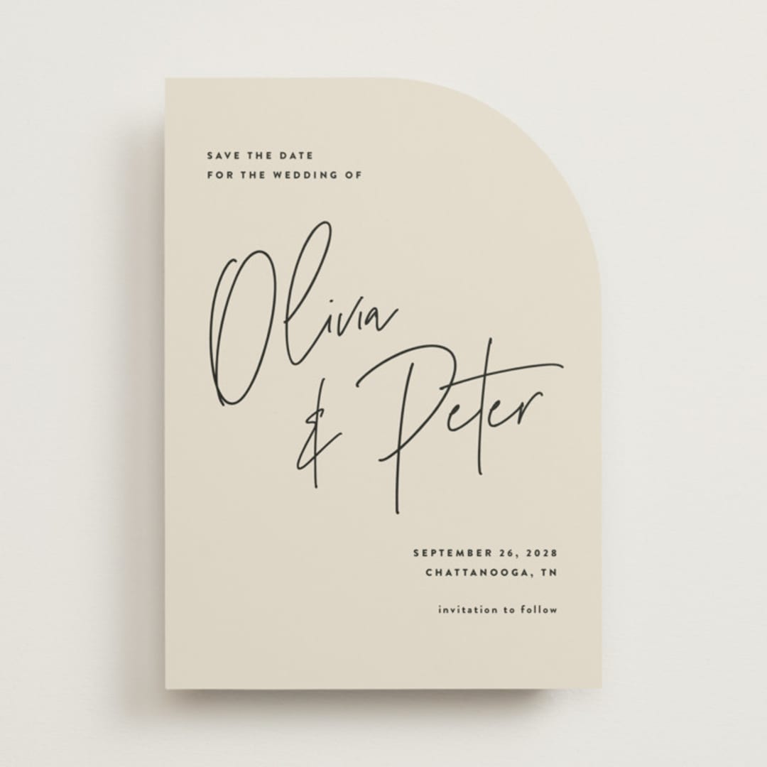 "Signed" - Save the Dates in Champagne by JoAnn Jinks - Front
