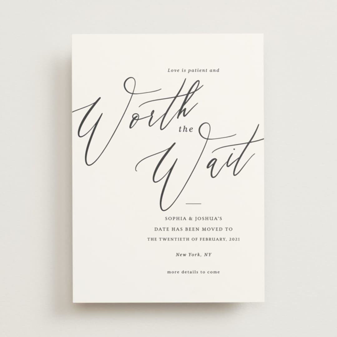 "Crescendo" - Save the Dates in Snow by Griffinbell Paper Co. - Front