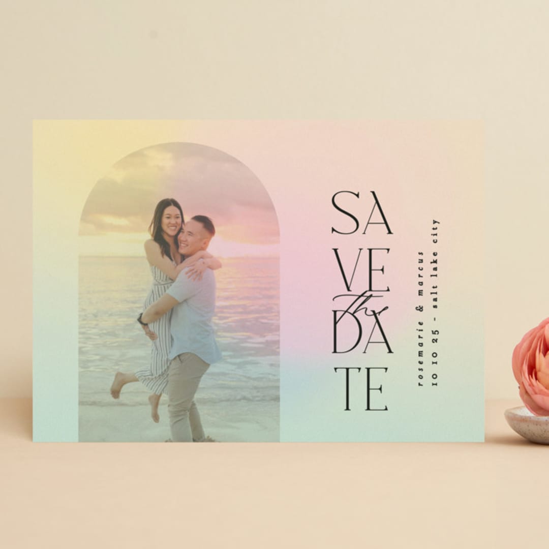 "Love in the Sun" - Save the Dates in Sunshine by Phrosné Barwood - Front