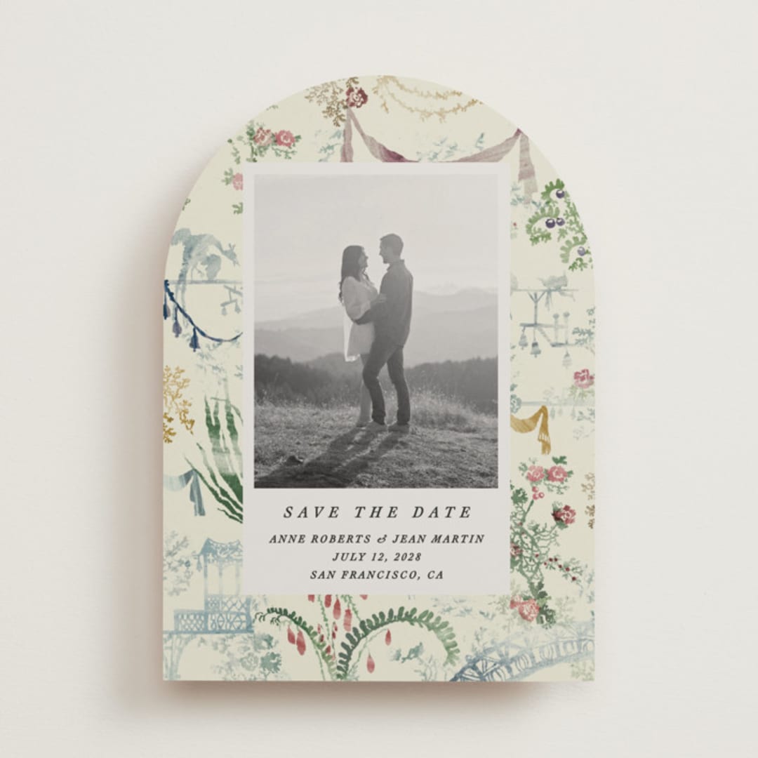 "Chinoiserie" - Save the Dates in Nouvelle by Sumak Studio - Front