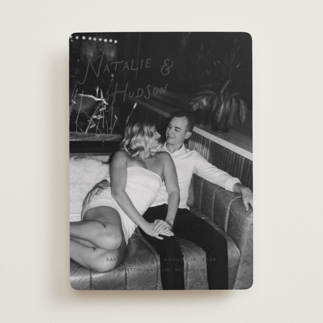 "Lovers" - Save the Dates in Shadow by Pixel and Hank - Front