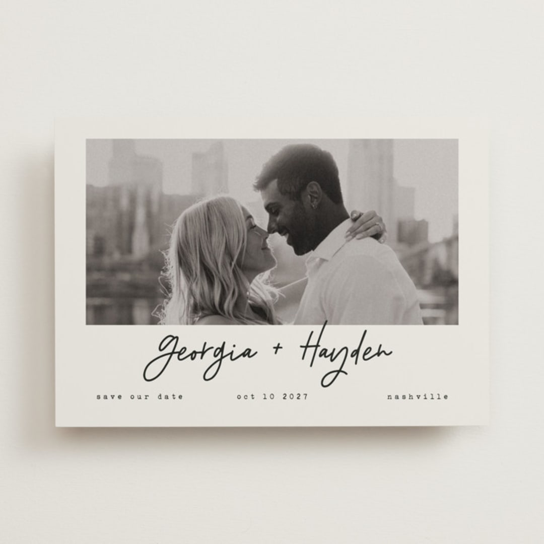 "Nashville" - Save the Dates in Ivory by Susan Brown - Front
