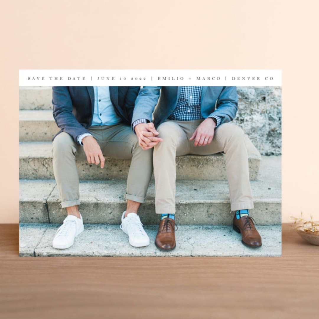 "Forevermore" - Save the Dates in Ebony by Angela Thompson - Front