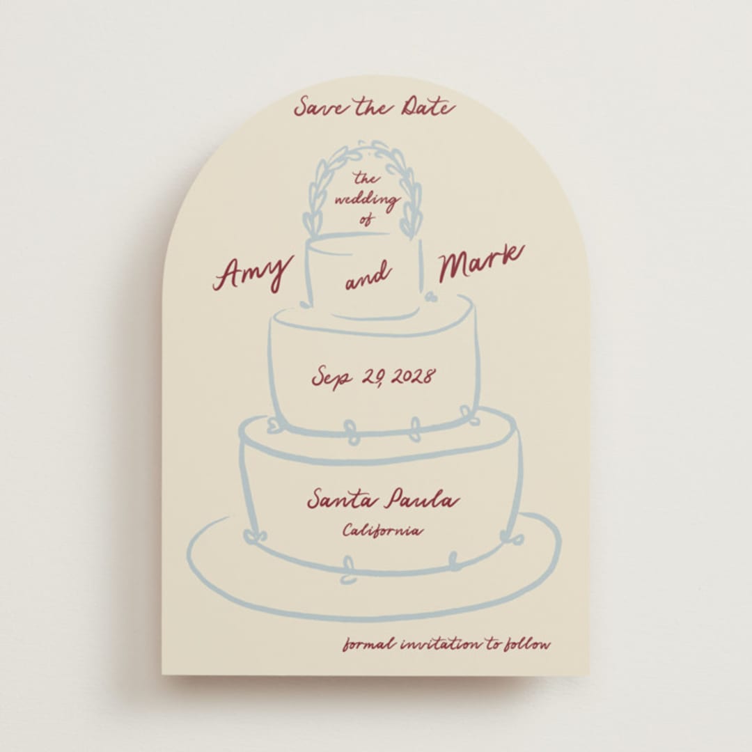 "Cake" - Save the Dates in Chiffon by Ani Somi - Front