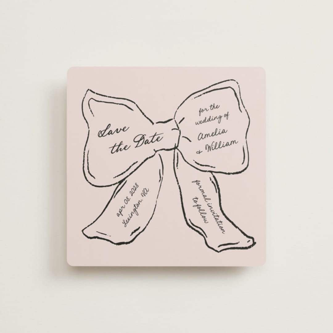 "Connection" - Save the Dates in Dusty Rose by Jelena Vuletic - Front