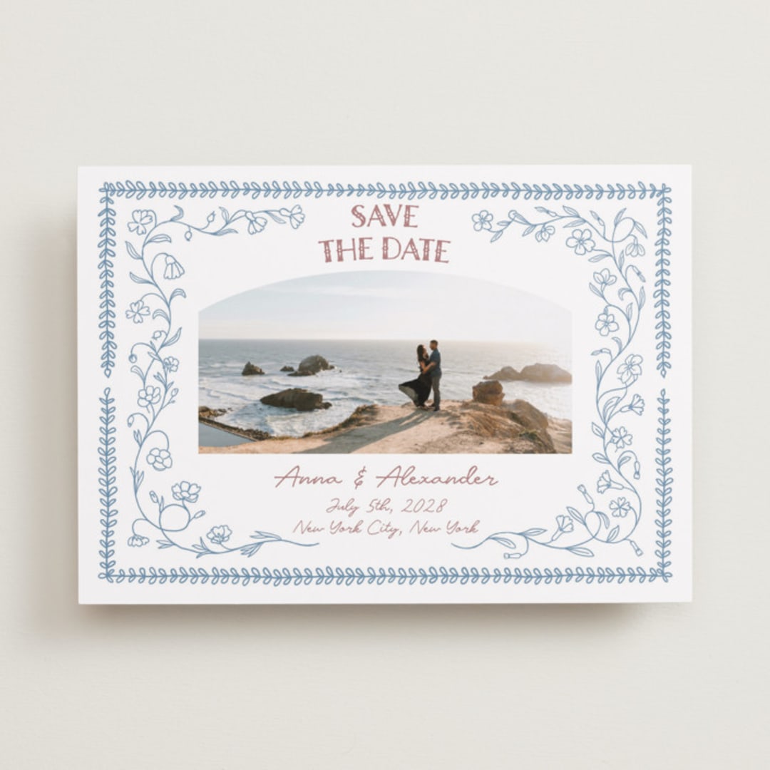 "Perfect Day" - Save the Dates in Aquamarine by Elisa Lara Campos - Front