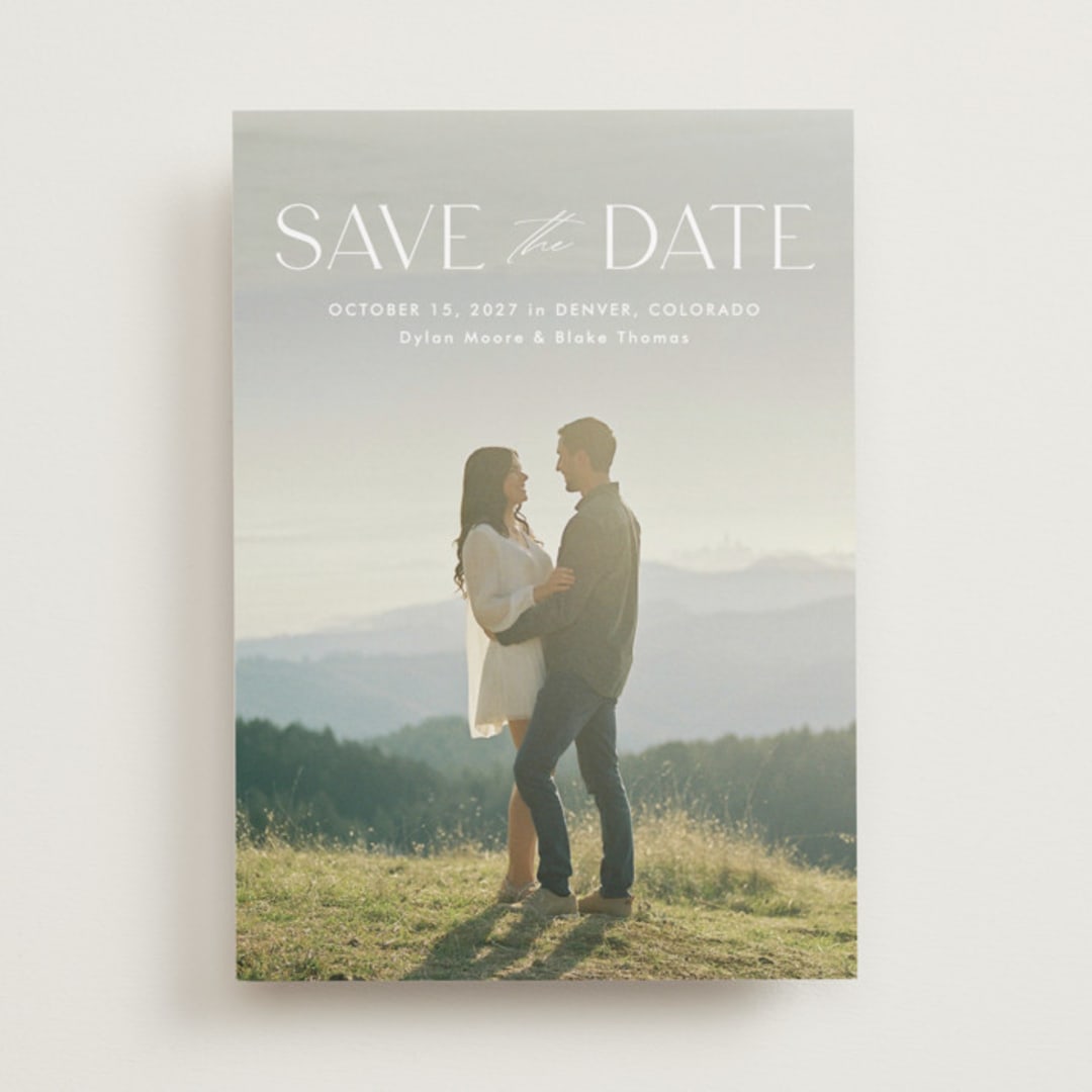 "Monterosso" - Save the Dates in Cloud by Kate Ahn - Front