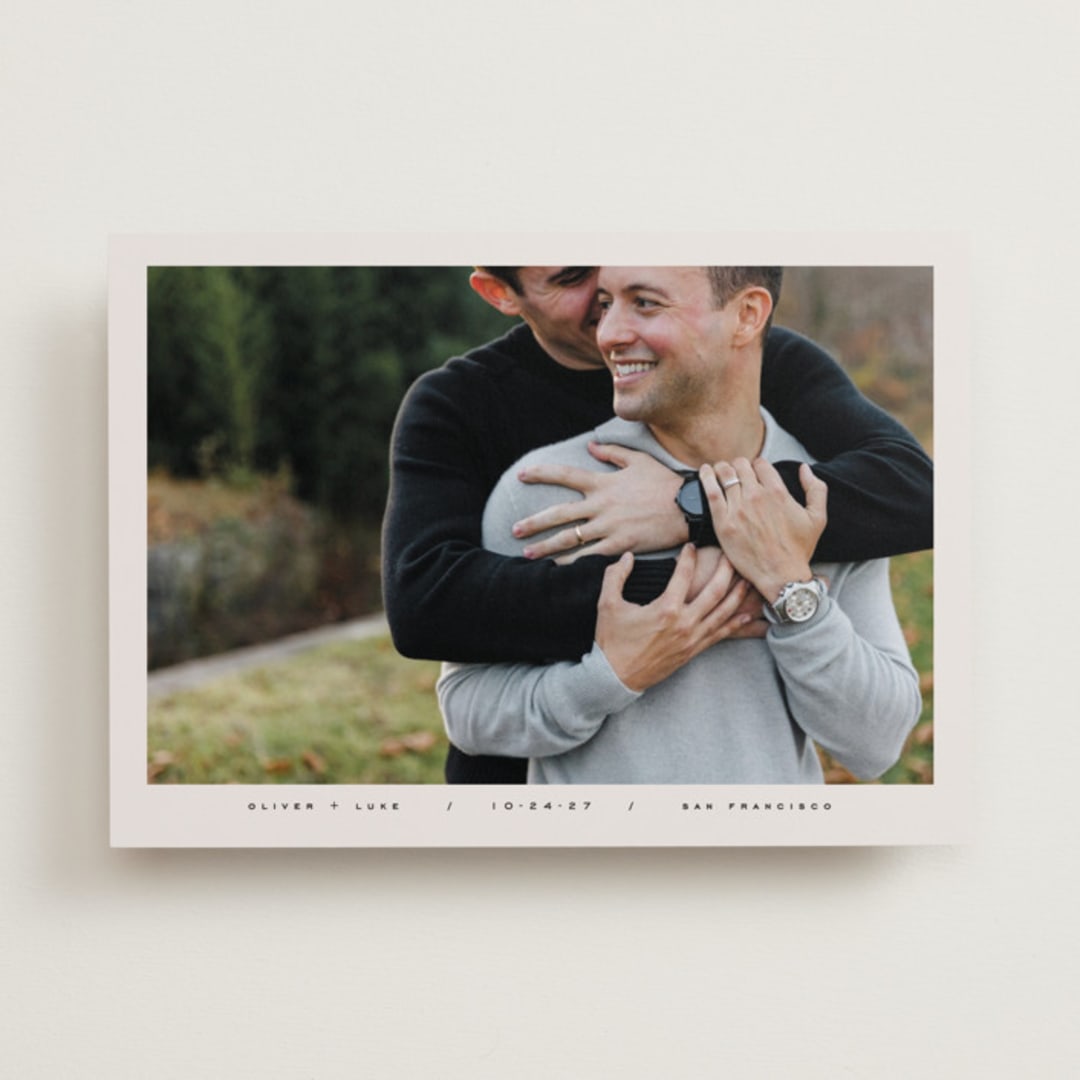 "Oliver" - Save the Dates in Caviar by Kristie Kern - Front