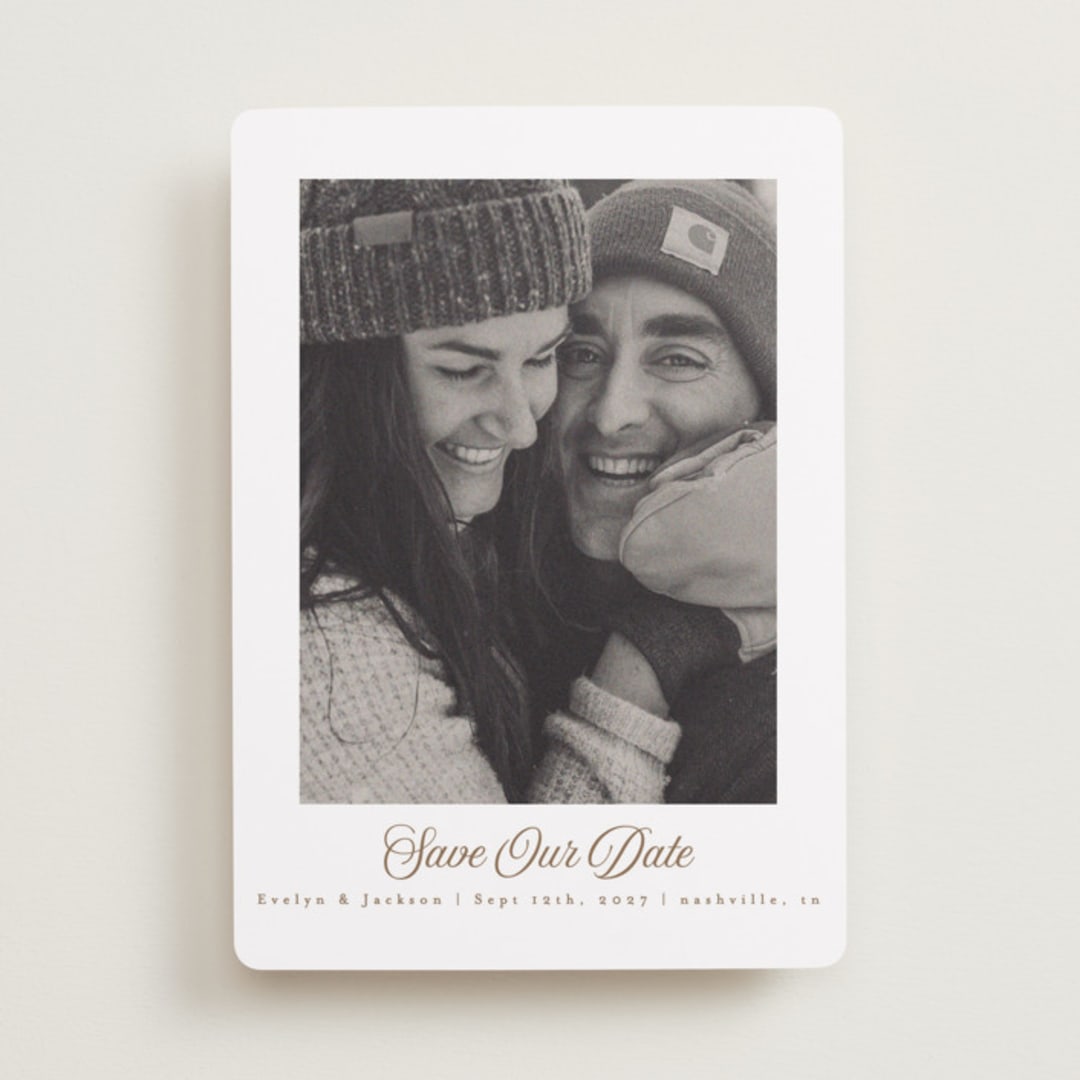 "Sweet" - Save the Dates in Snow by Angela Garrick - Front
