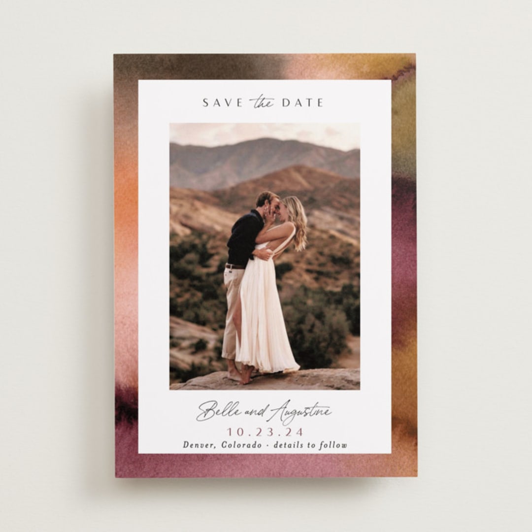 "Sunset Frame" - Save the Dates in Dusk by Alethea and Ruth - Front