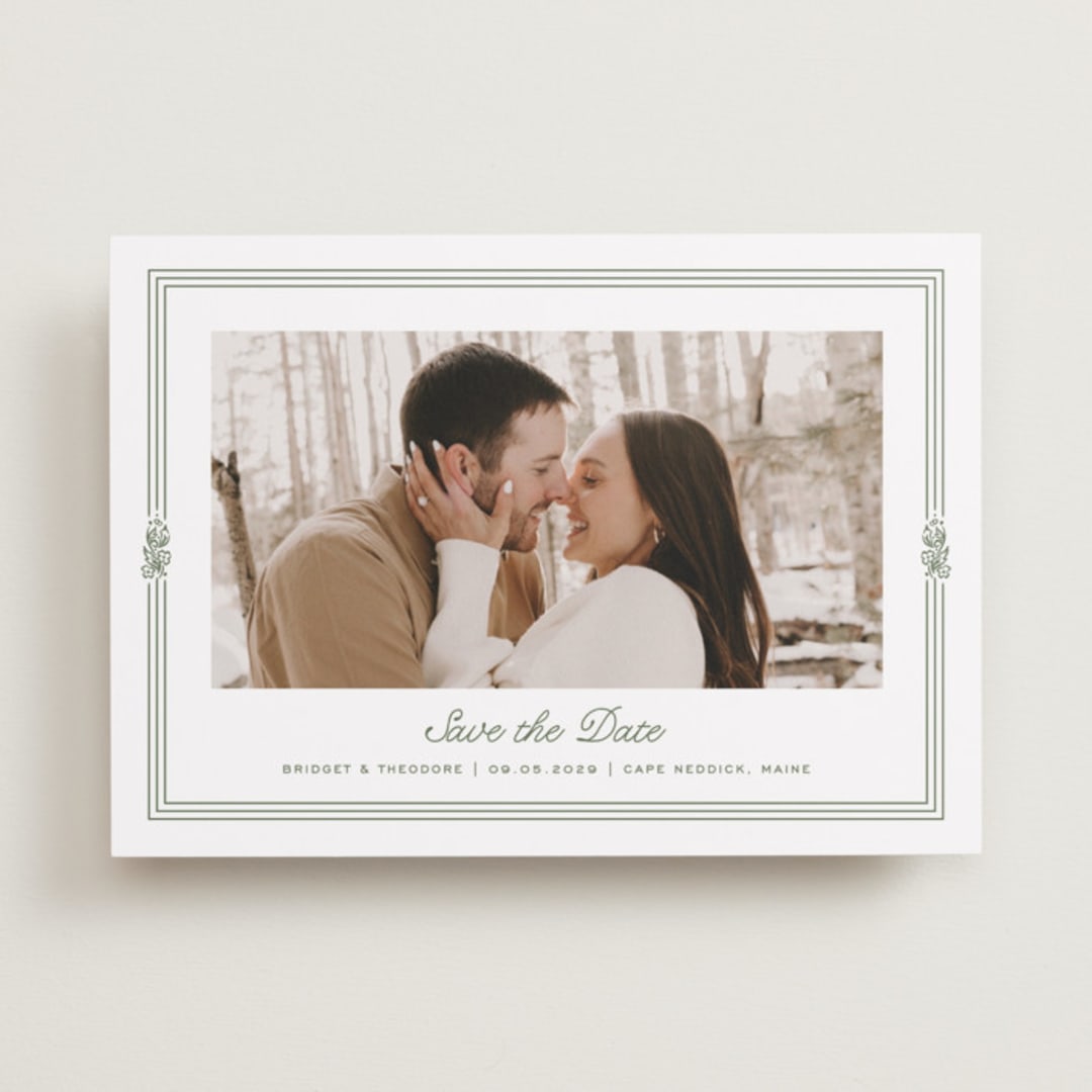 "Court" - Save the Dates in Leaf by Kate Ahn - Front