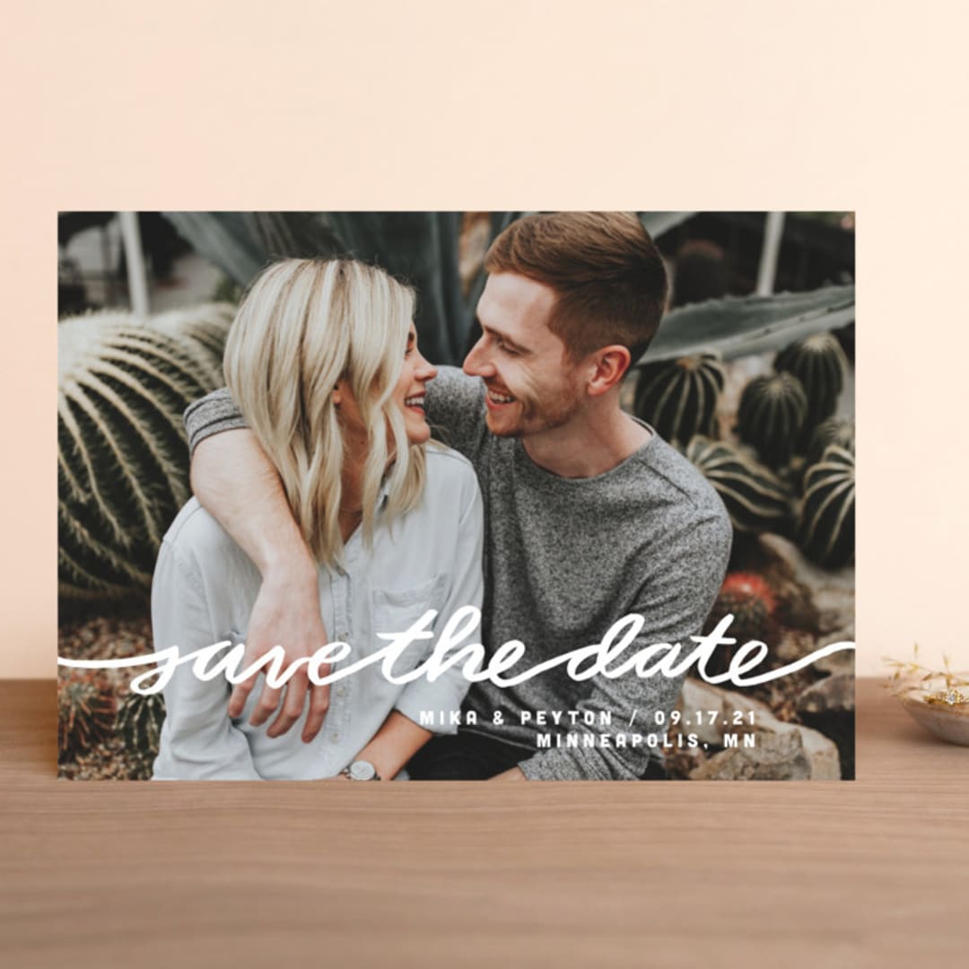 "Stringed" - Save the Dates in Lily by Meg Gleason - Front