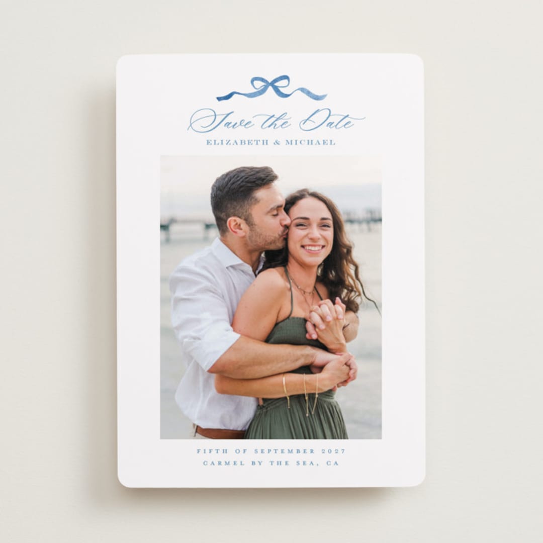 "Royal" - Save the Dates in Cobalt by Petra Kern - Front