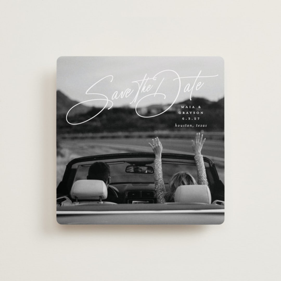 "Sweetest Love" - Save the Dates in Snow by Lauren Chism - Front