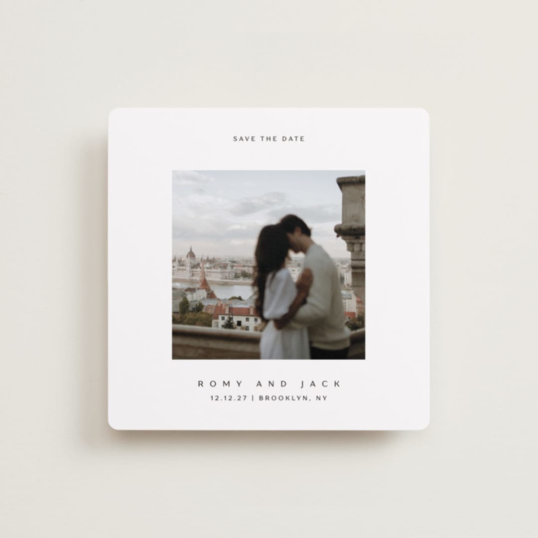 "Breathe love" - Save the Dates in Wave by Yuliya Evseeva - Front