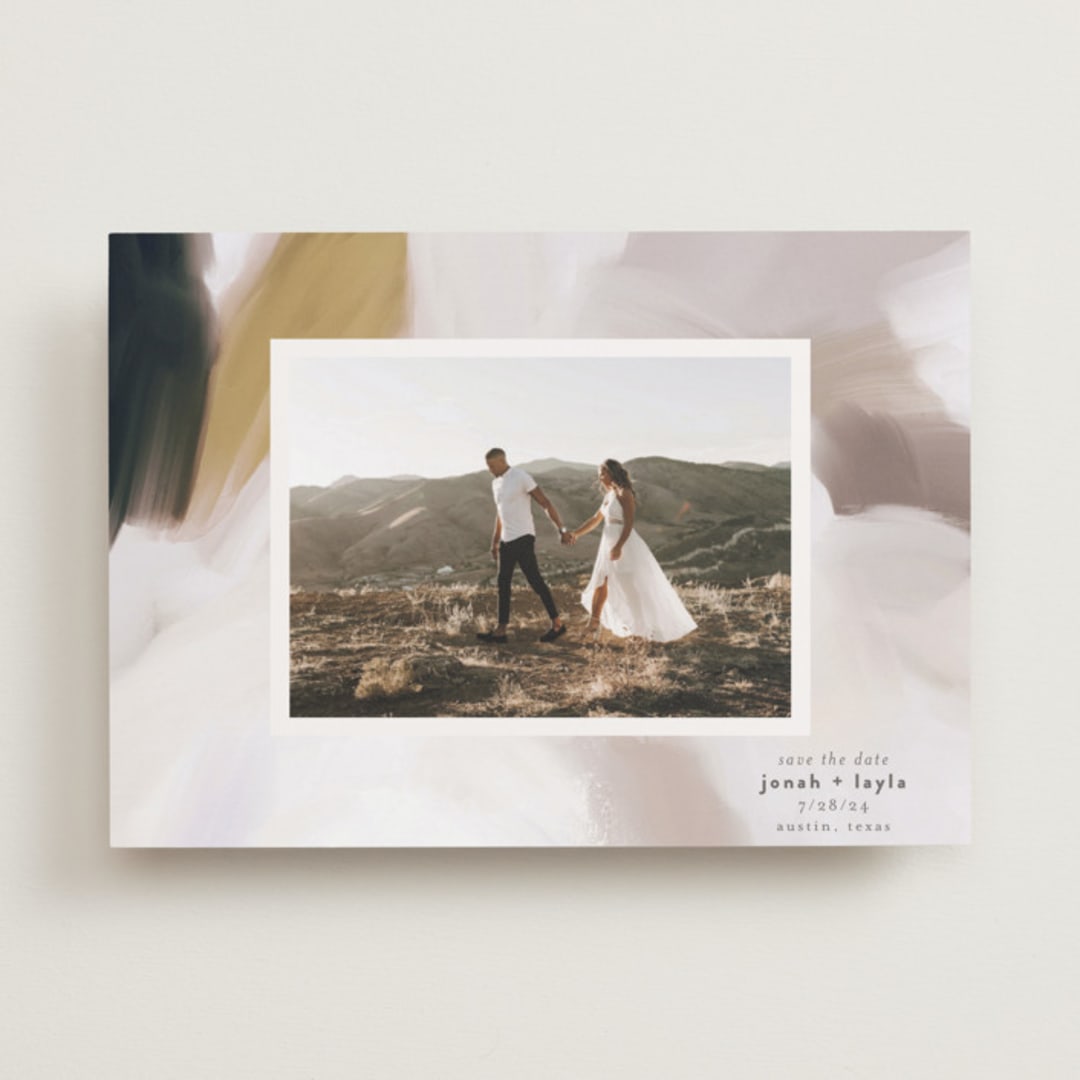 "Painted Romance" - Save the Dates in Harvest by Melanie Severin - Front