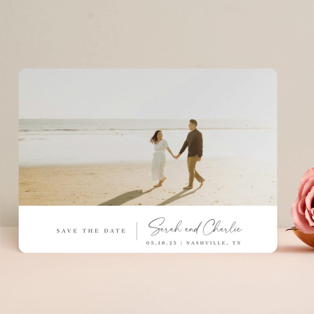 "peake" - Save the Dates in Whiteout by Sara Hicks Malone - Front
