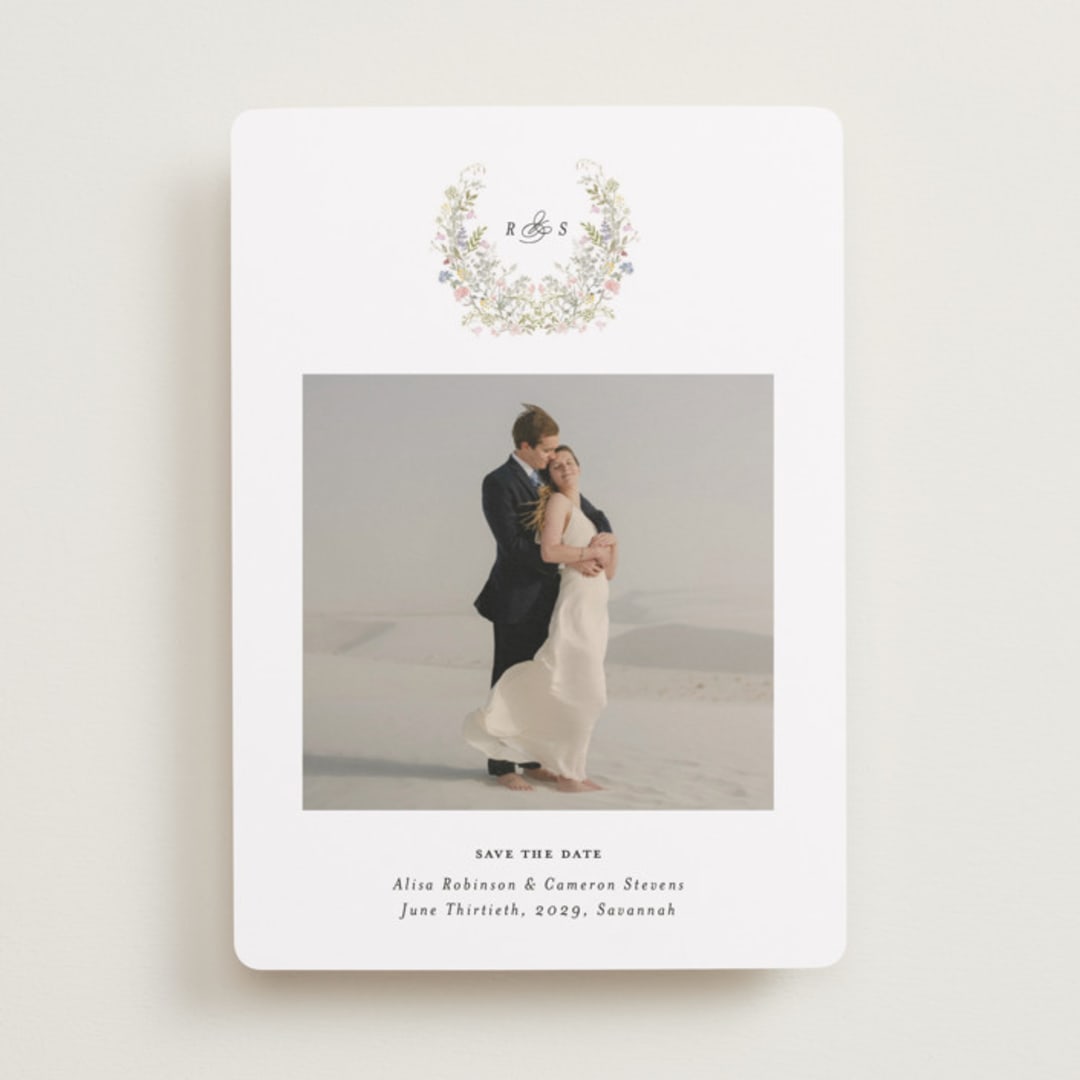 "flowering arch" - Save the Dates in Sage by Lori Wemple - Front