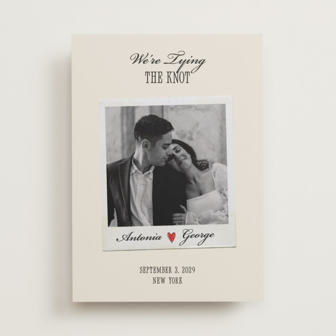 "Two Hearts" - Save the Dates in Lily by Pati Cascino - Front