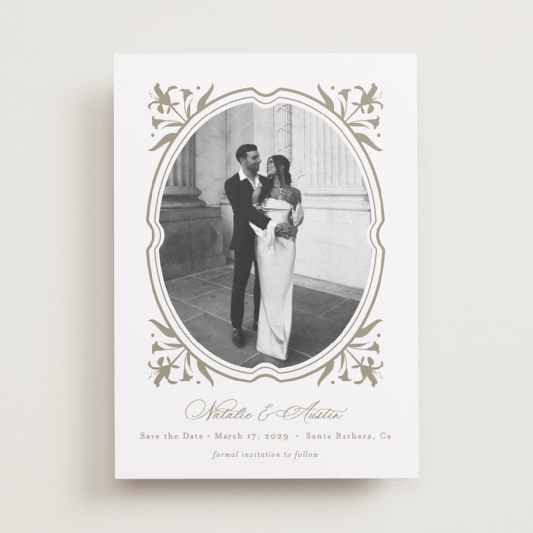 "Calia" - Save the Dates in Paris Rain by Jennifer Postorino - Front