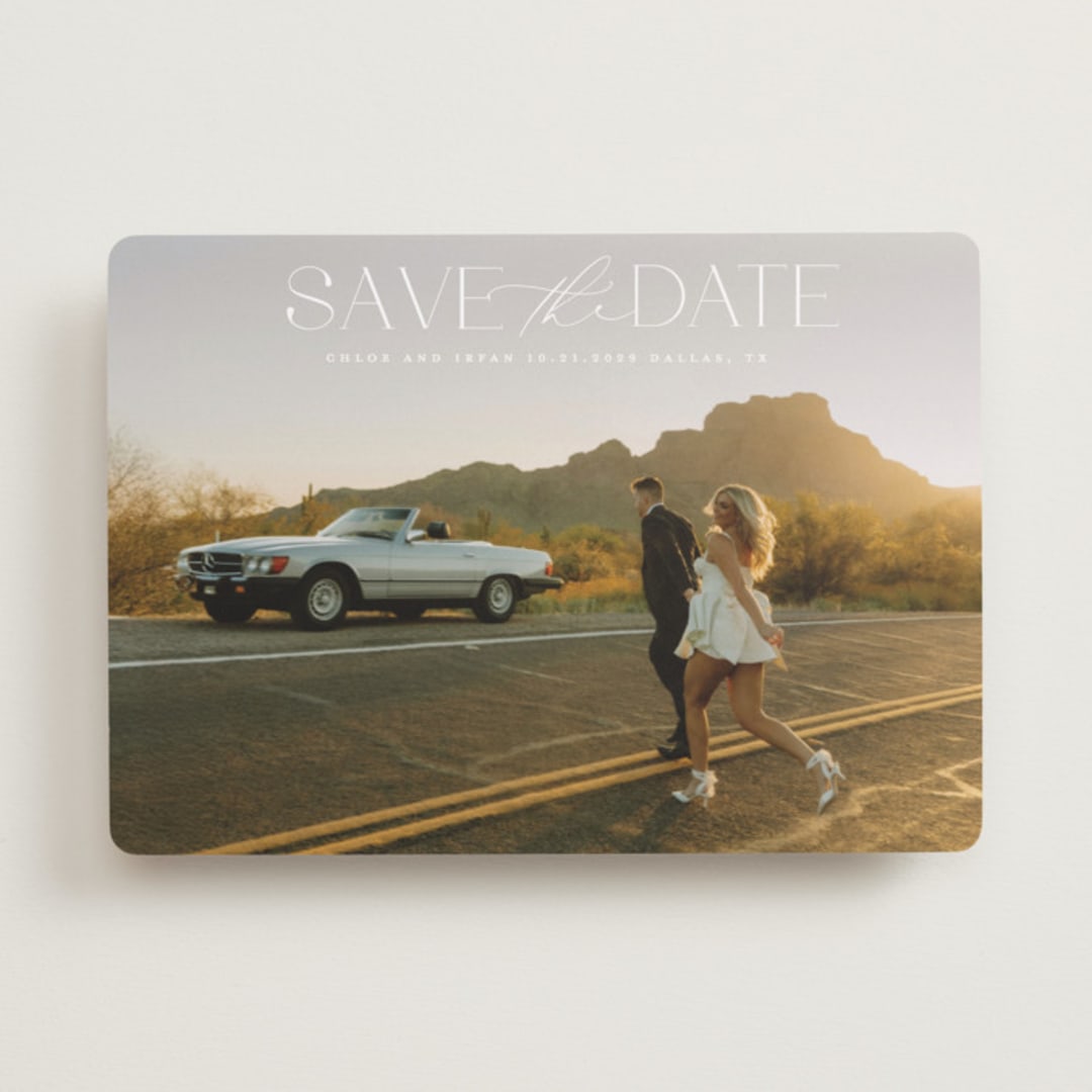 "prose" - Save the Dates in Ivory by Maja Cunningham - Front