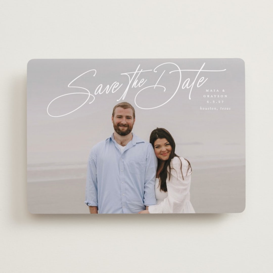 "Sweetest Love" - Save the Dates in Snow by Lauren Chism - Front