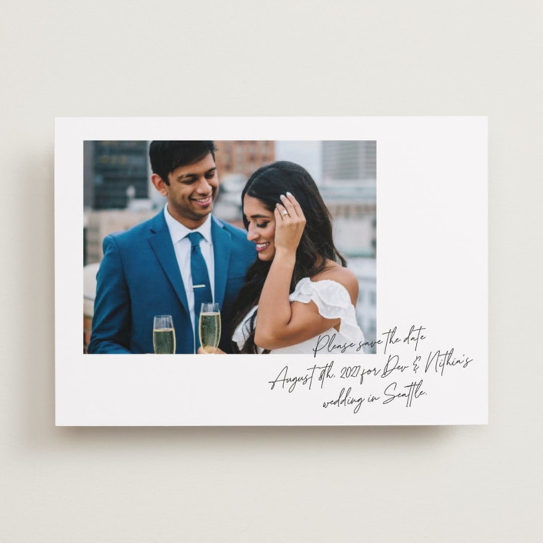"Quick Scribble" - Save the Dates in Ink by Adelyn T. - Front