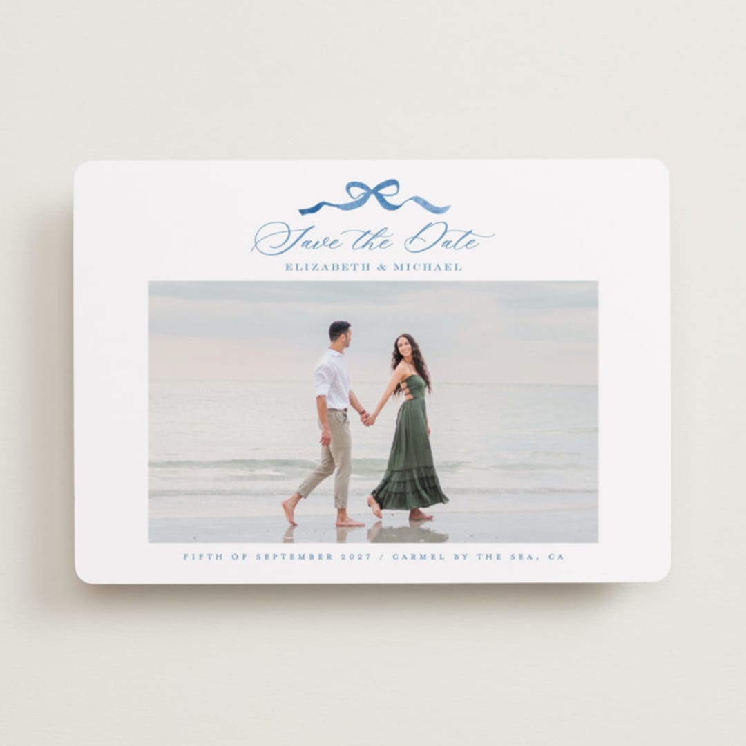 "Royal" - Save the Dates in Cobalt by Petra Kern - Front