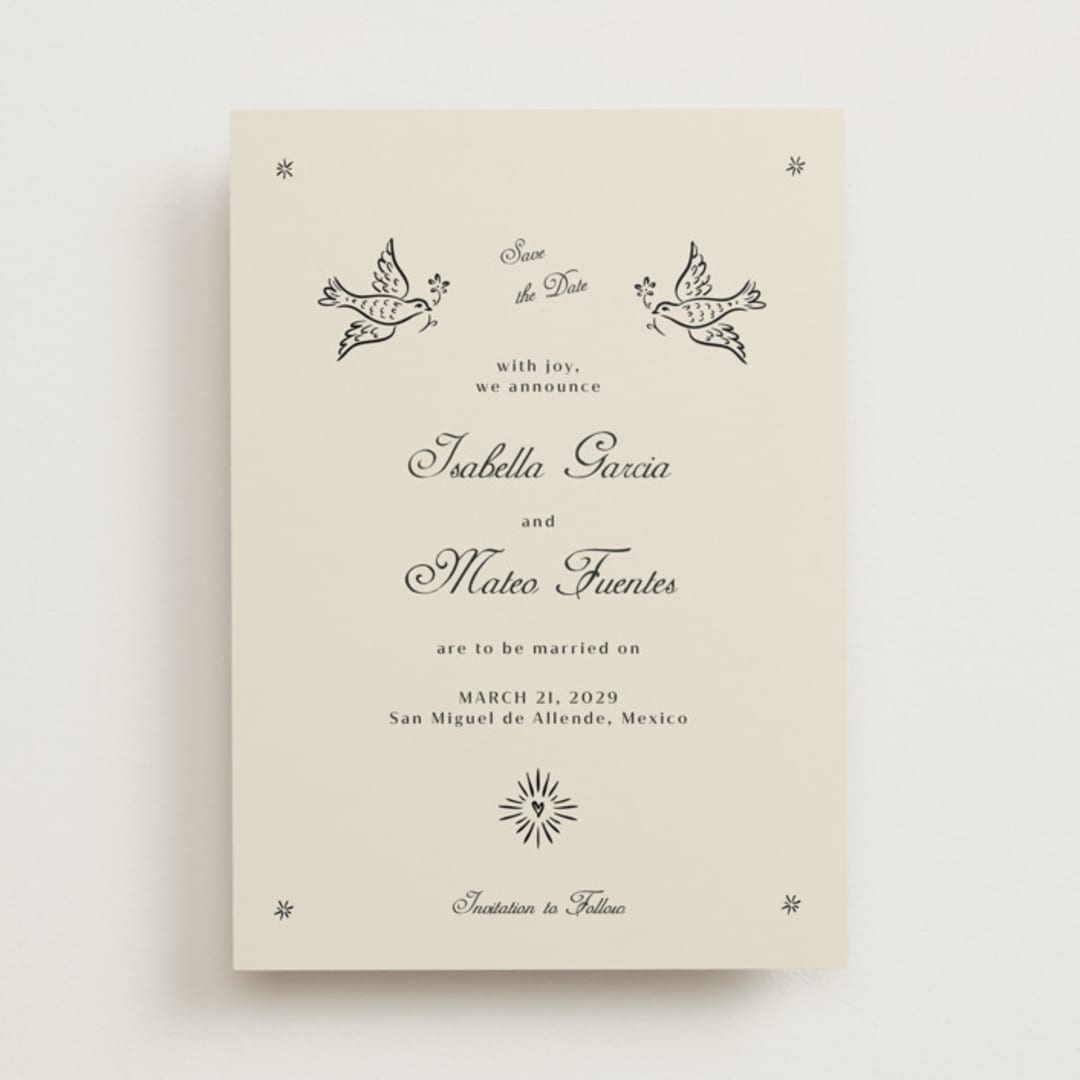 "Milagro" - Save the Dates in Ivory by Ani Somi - Front